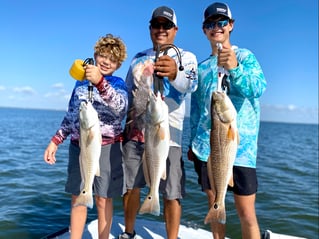 Targeting Big Reds, Trout, Flounder and Black Drum!