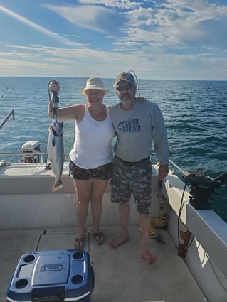 Chinook Salmon Fishing in Whitby, Canada