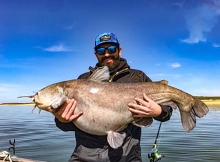 Blue Catfish Fishing in Zapata, Texas