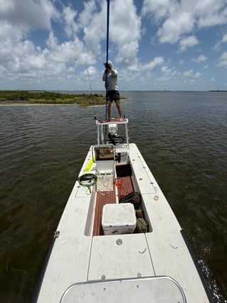 Sight casting the flats 