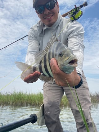 Sight casting the flats 