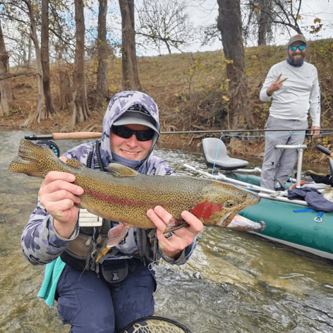 Trophy Rainbow Trout drift boat fly fishing trips