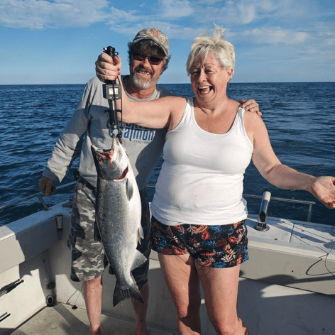 Chinook Salmon Fishing in Whitby, Canada