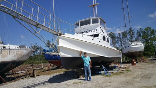 Fish on the Historic JAWS Boat