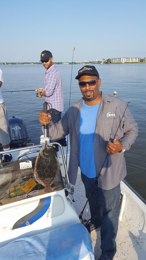 Flounder Fishing in Clear Lake Shores, Texas