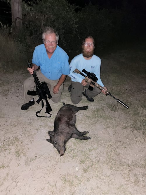 Hog Hunting in Coldspring, Texas