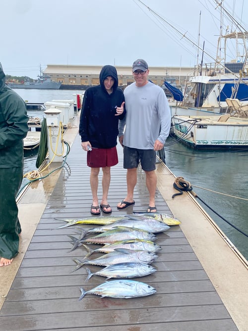 Black Drum, Mahi Mahi, Skipjack Tuna, Yellowfin Tuna Fishing in Eleele, Hawaii