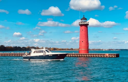 Half day fishing charter out of Kenosha Wisconsin
