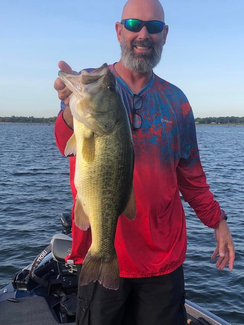 Largemouth Bass Fishing in Honey Grove, Texas