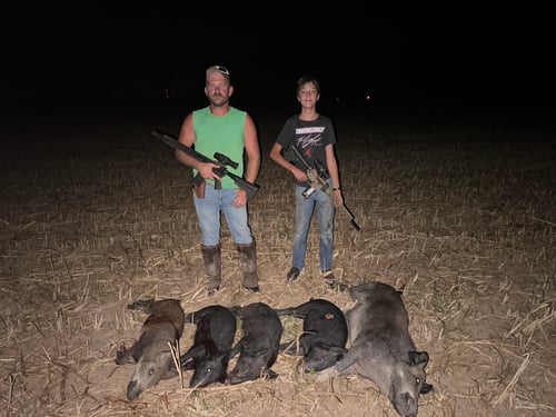 Hog Fishing in Rising Star, Texas