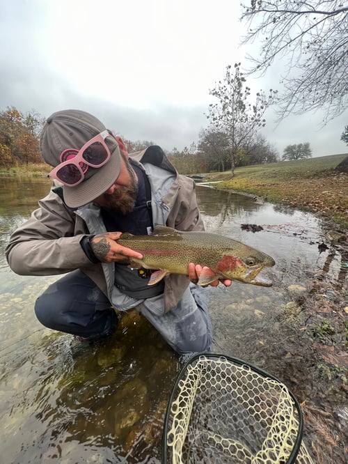 Trophy Rainbow Trout drift boat fly fishing trips