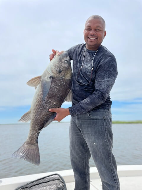 Black Drum Fishing in Saint Bernard, Louisiana