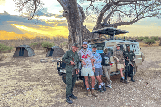 Group by a safari van
