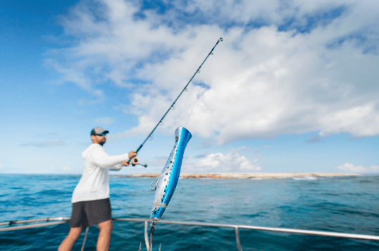 Throwing a popper for giant trevally