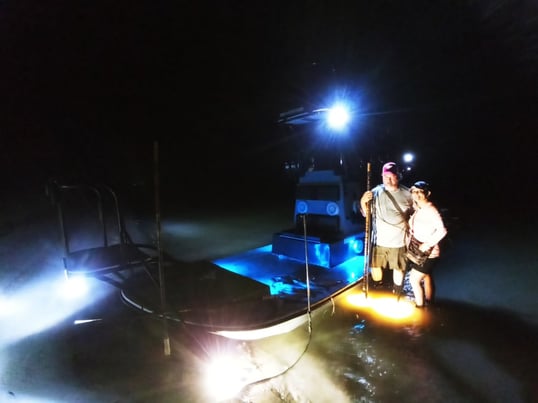 Flounder Fishing at Night