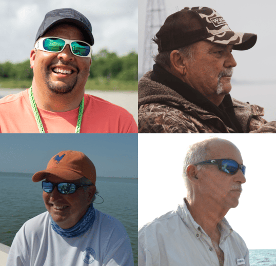 headshots of four captain experiences fishing guides