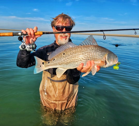 Wade Fishing For Redfish Inshore