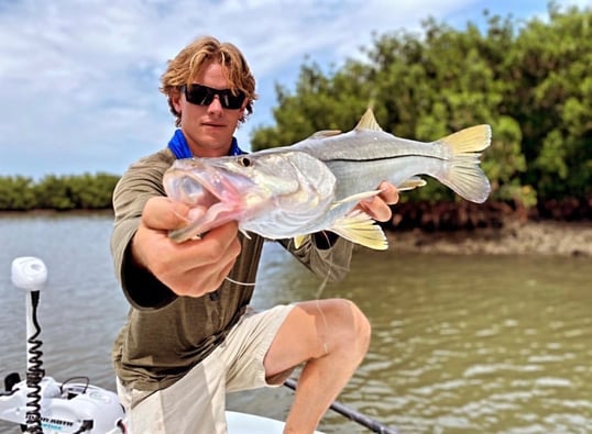 Snook fishing in Oak Hill, Florida with Capt. Hunter