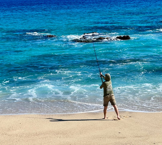 Learning To Cast a Surf Rod