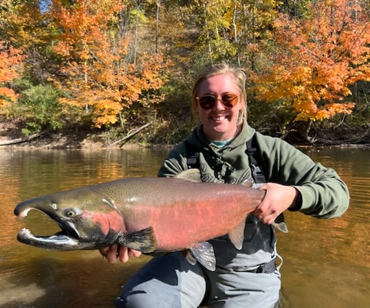 Coho Salmon Sheboygan WI With Guide Bailey