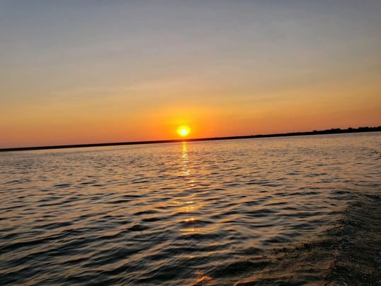 trinity river sunset