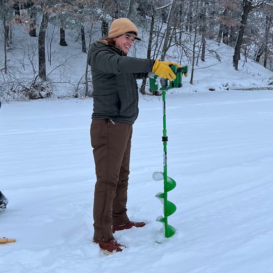 Ice Fishing On Potato Lake