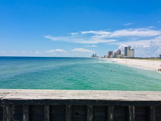 Shoreline in Gulf Shores