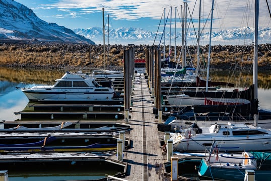 Boats in Utah marina