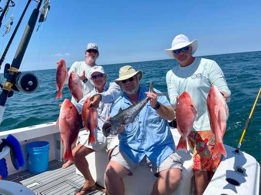 fish caught on fishing charter in Orange Beach