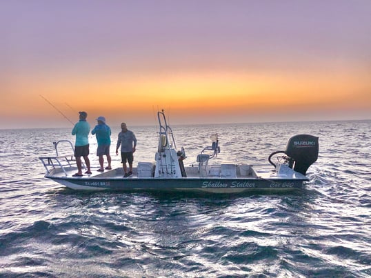 sunset boat south padre island