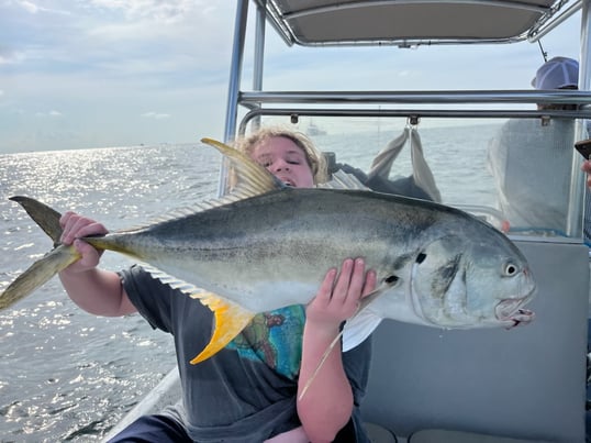 Crevalle Jack caught near Galveston, TX