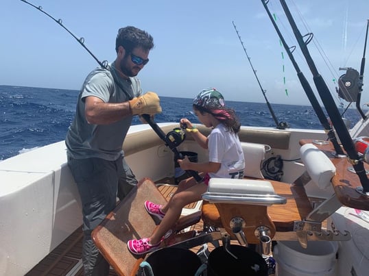 Helping an Angler Fight a Fish