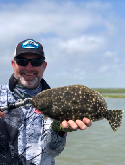 Dom was stoked about his Flounder