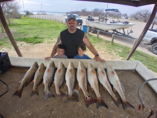 Pictures from [Captain Bryan Cantu's](https://captainexperiences.com/texas/san-antonio-fishing-guides/122/half-day-or-full-day-freshwater-redfish) Galveston Texas, fishing trips.