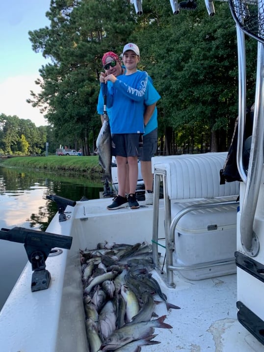 lake conroe fishing trip