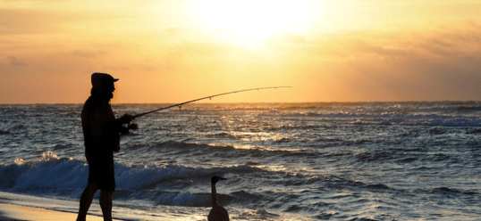 Fishing At Sunset