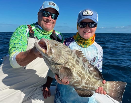 Grouper Caught Near Marathon, FL