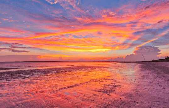 Sunset At Charleston Beach