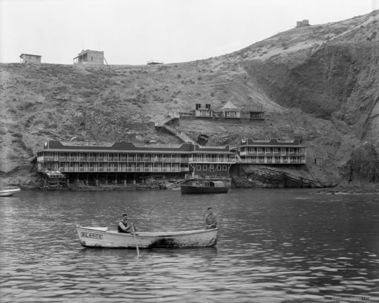 An old picture of the coronado islands yacht club