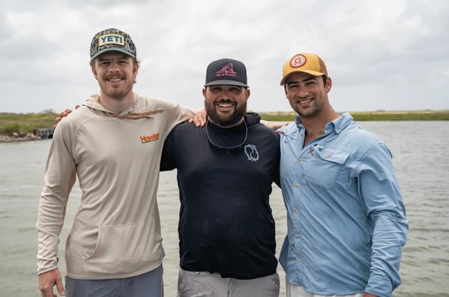 captain experiences cofounders attison and jonathan with captain bryce of rockport, tx